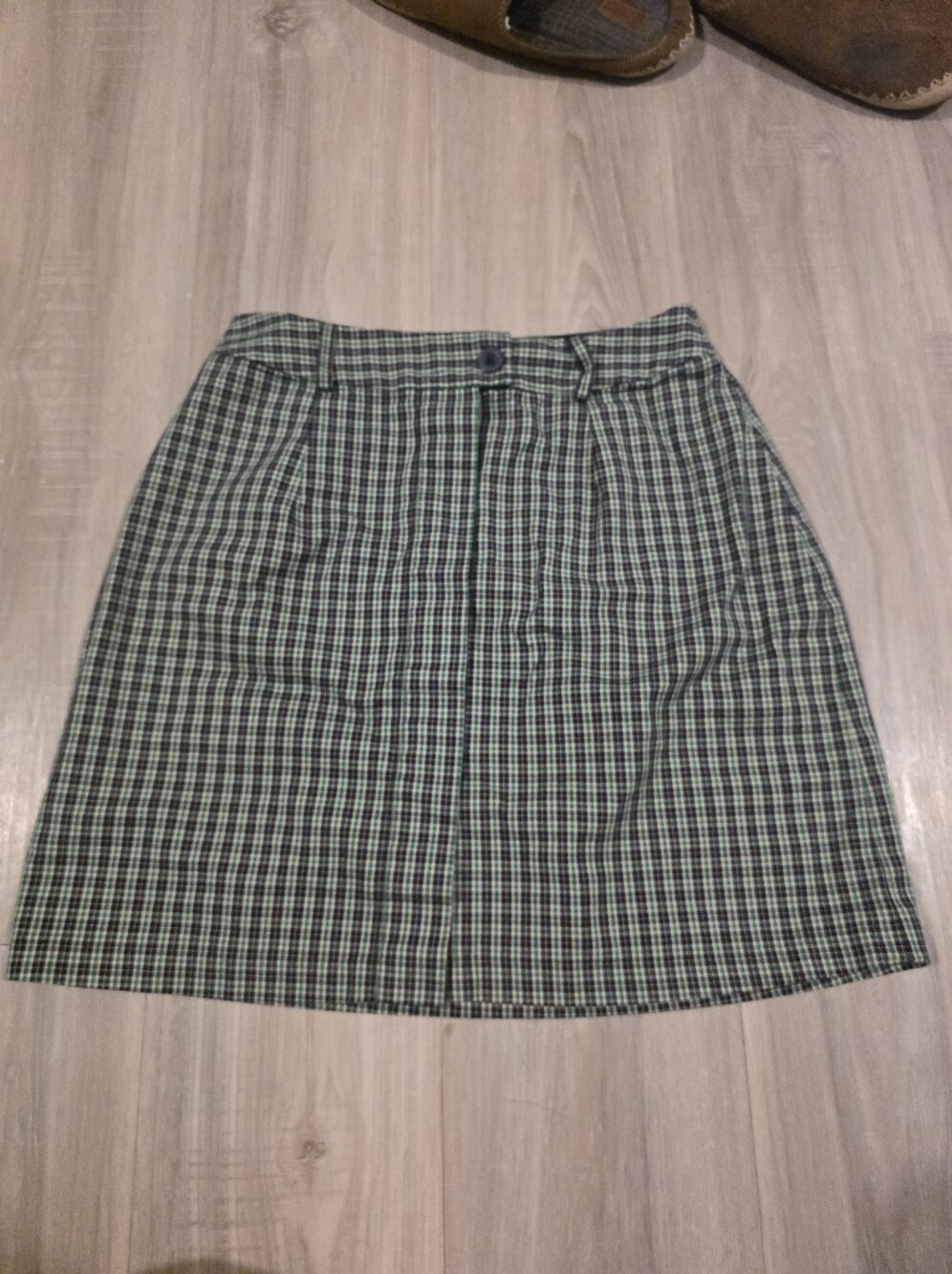 Tommy Hilfiger Green Plaid Skirt